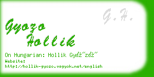 gyozo hollik business card